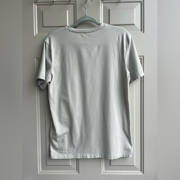 ZARA Basic T-Shirt Men’s Size L Gray Beige Minimalist - Picture 6 of 8